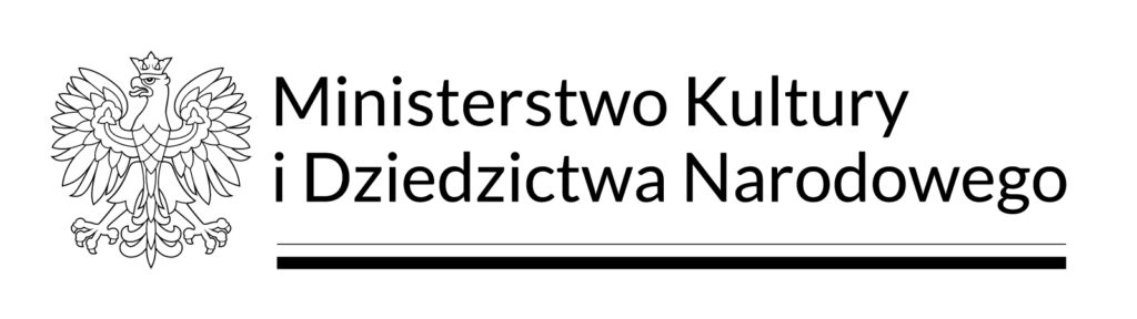 Logo Ministerstwa Kultury i Dziedzictwa Narodowego.